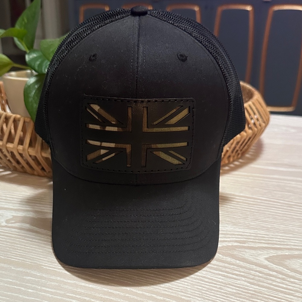 Camo Union Jack  Trucker Cap - Men Accessories (NWOT)